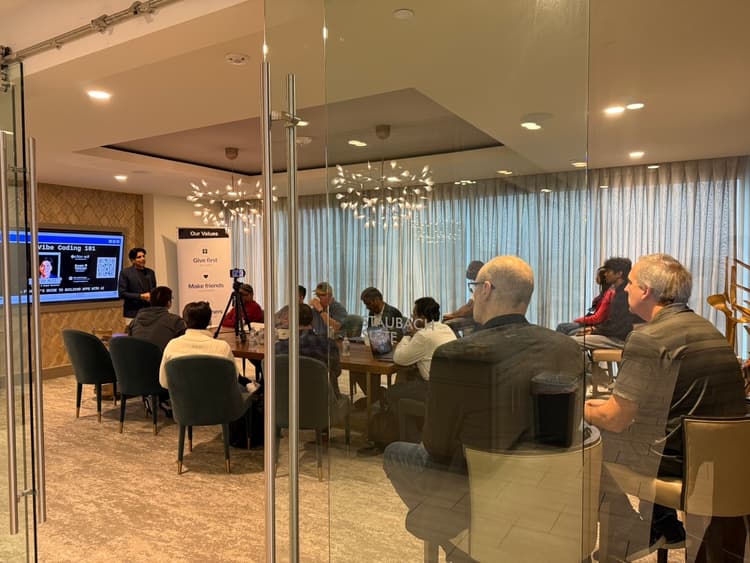 Ramesh Nuti speaking about vibe coding and AI